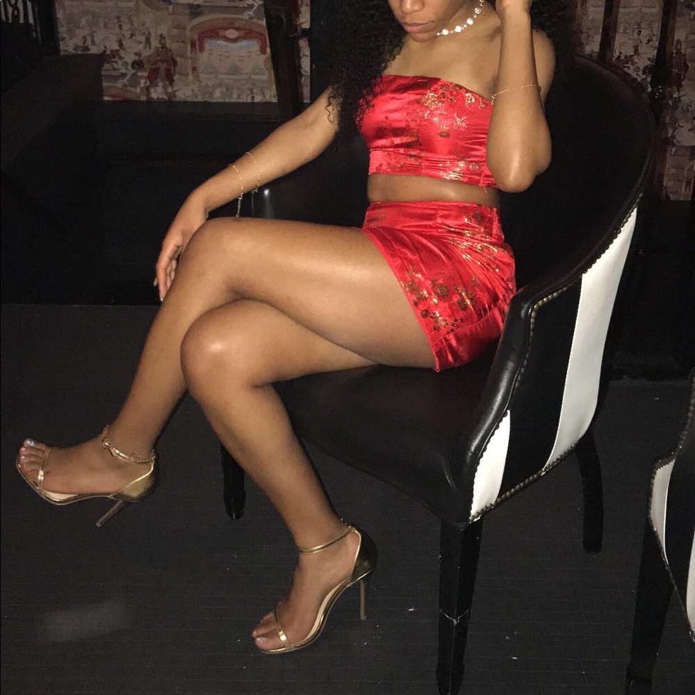 Floral Embroidered Two Piece Set